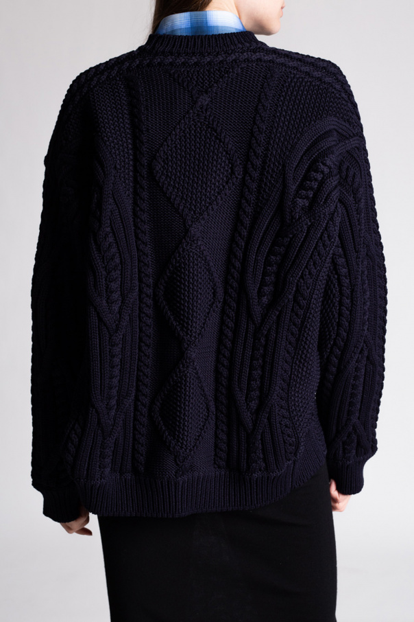 Burberry cable hot sale knit sweater